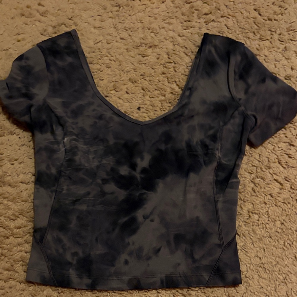 Lululemon Dye Grey Graphite Align T Shirt